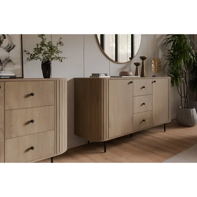 Komoda Ovalio 813  1f 3s Dub Cremona