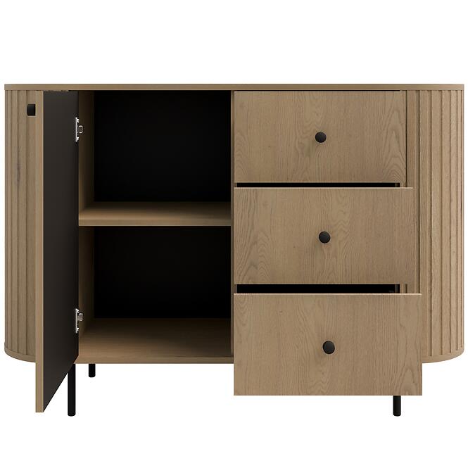 Komoda Ovalio 813  1f 3s Dub Cremona,3