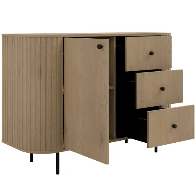 Komoda Ovalio 813  1f 3s Dub Cremona