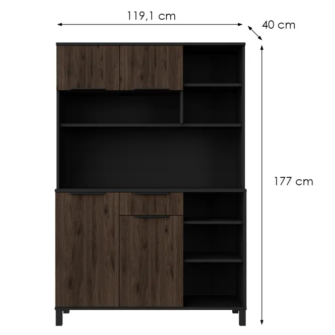 Príborník Linda orech Okapi 120 (MONZA),2