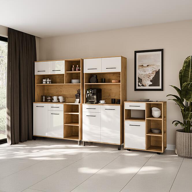 Príborník Linda Biely/Dub Lancelot 80 (VIGO),14