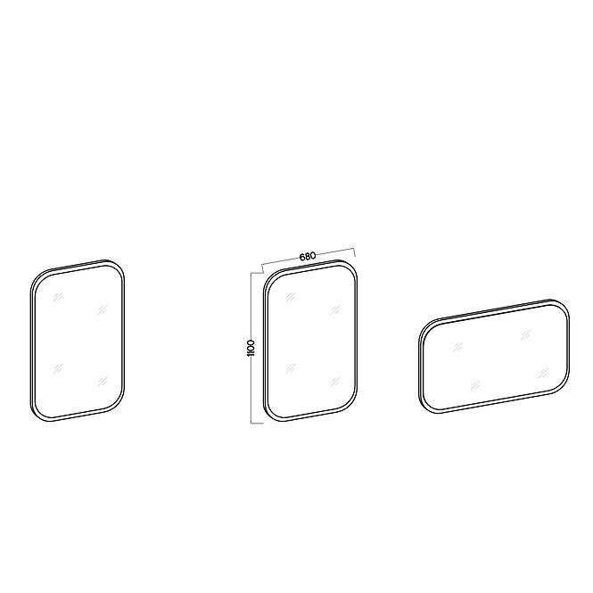 Zrkadlo Ovalio 702  Dub Cremona,4