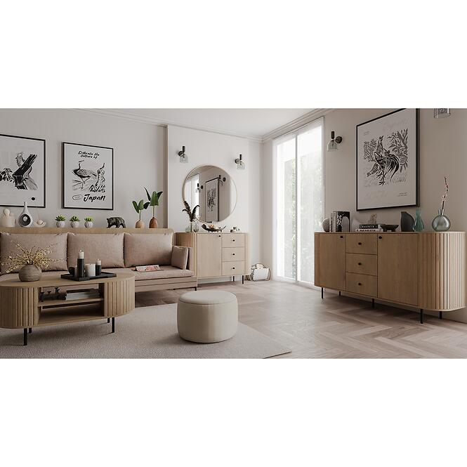 Konferenčný Stolík Ovalio 200  Dub Cremona