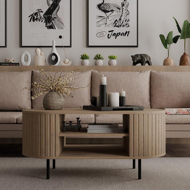 Konferenčný Stolík Ovalio 200  Dub Cremona,6