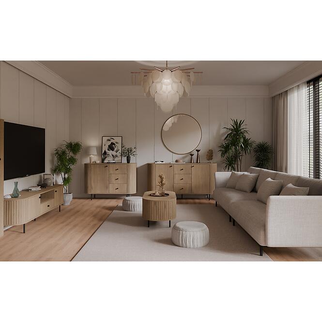 Konferenčný Stolík Ovalio 200  Dub Cremona,8