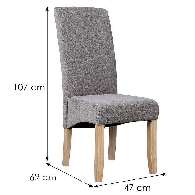 Stolička Niva 12663 sivá