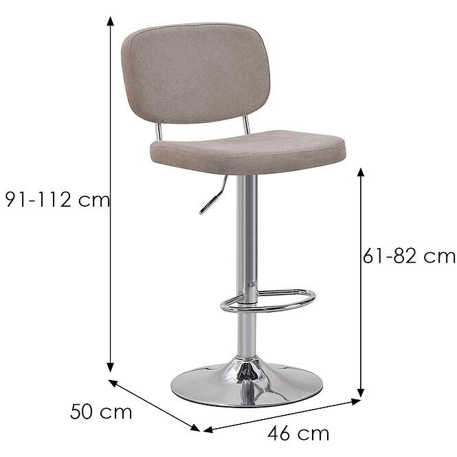 Barová Stolička Lela 12642 béžová,2