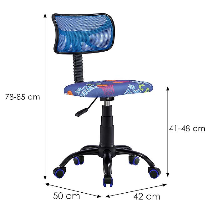 Kancelárska stolička  Brix 12536 modrá