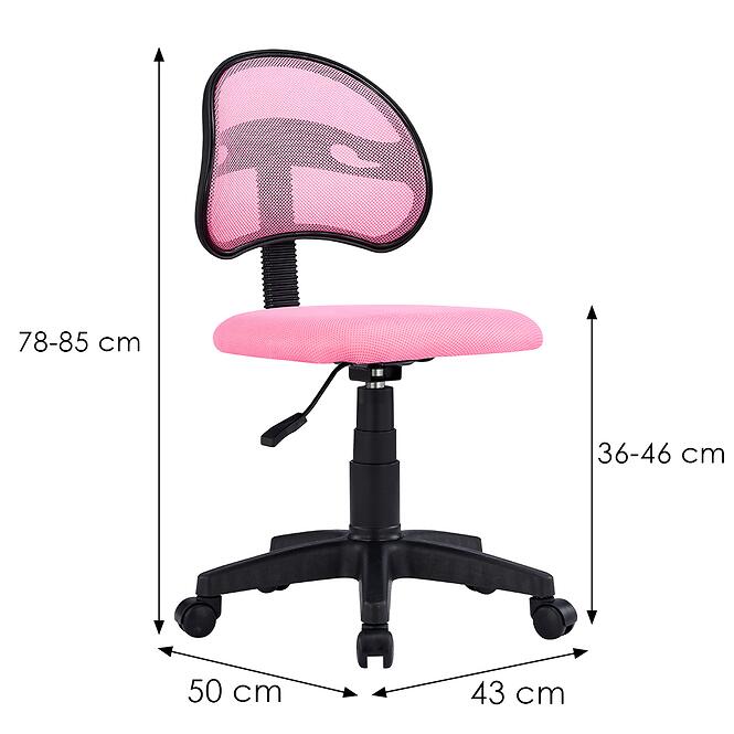 Kancelárska stolička  Orbi 12537 ružová,2