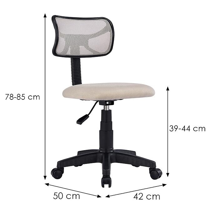 Kancelárska stolička  Movo 12539 sivá,2