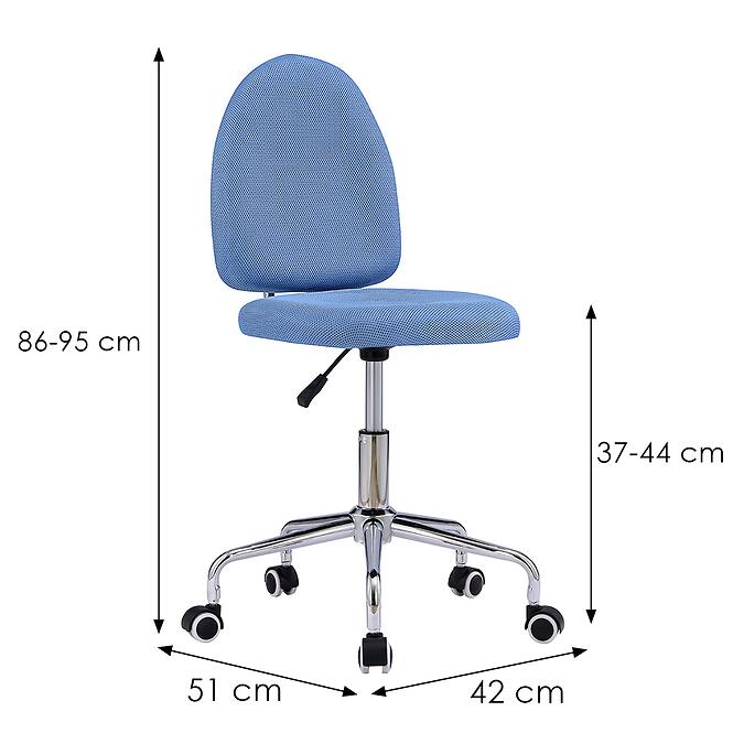 Kancelárska stolička Junon 12542 modrá,2