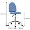 Kancelárska stolička Junon 12542 modrá,2
