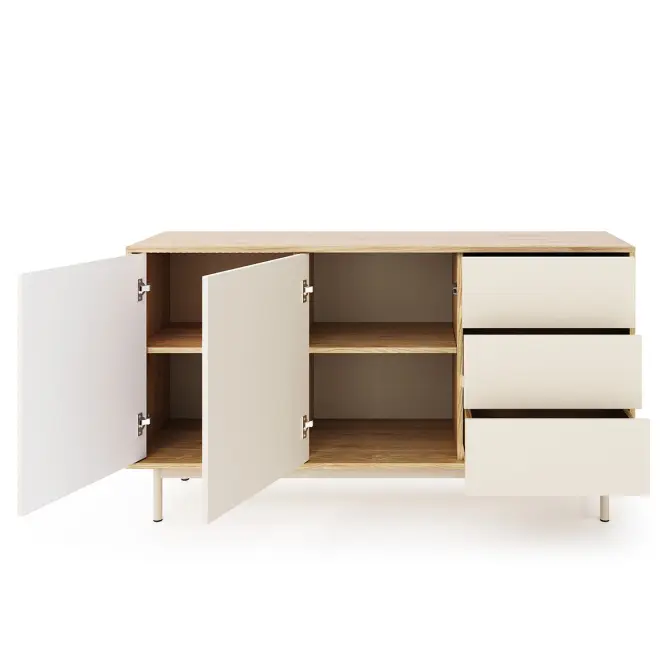 Komoda 2d3s Ti3 Tila Kašmír/Dub,3