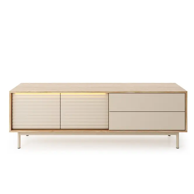 Tv Stolík 2d2s Ti4 Tila Kašmír/Dub