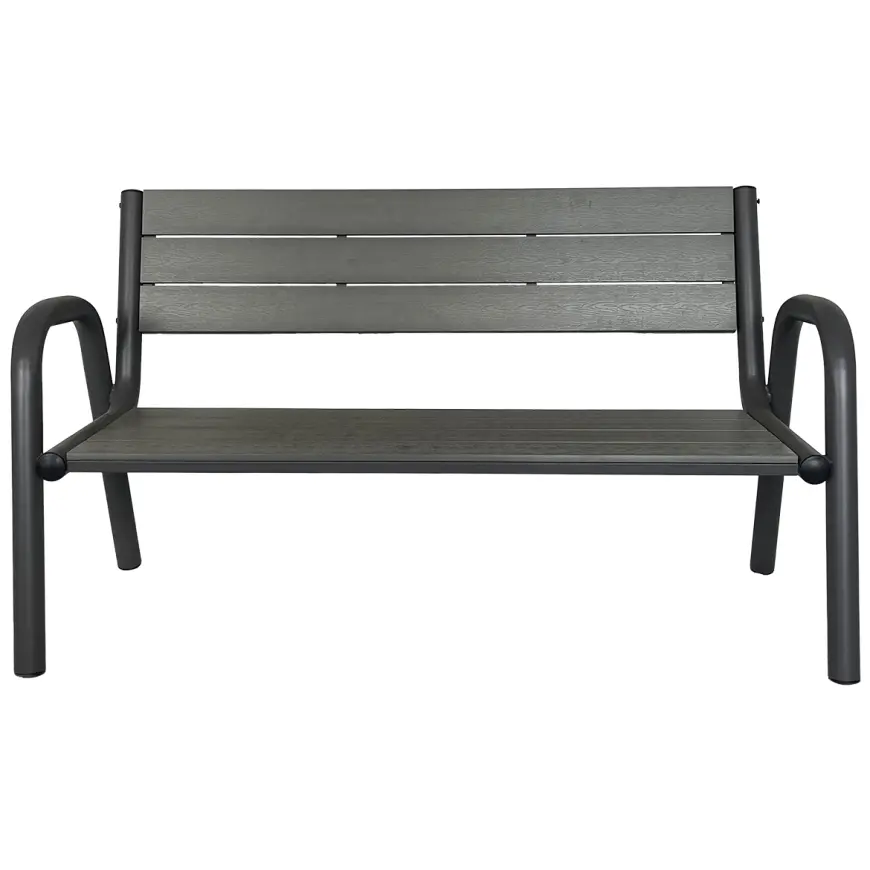 Záhradná lavica oceľ/polywood xd-c099