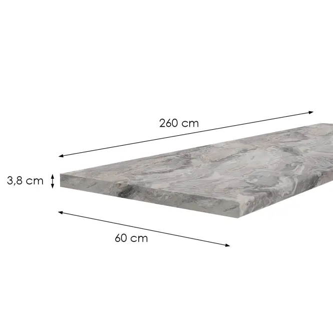 Kuchynská doska Mramor Cippolino 260cm/38mm,2
