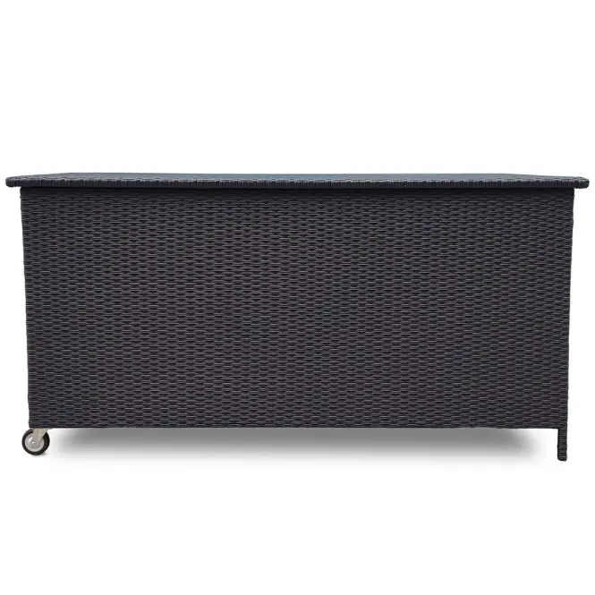 Záhradný box Tejn z technorattanu 80x80x160 čierny