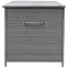 Záhradný box Tejn z technorattanu 80x80x160 sivý,3
