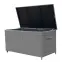 Záhradný box Tejn z technorattanu 80x80x160 sivý,4