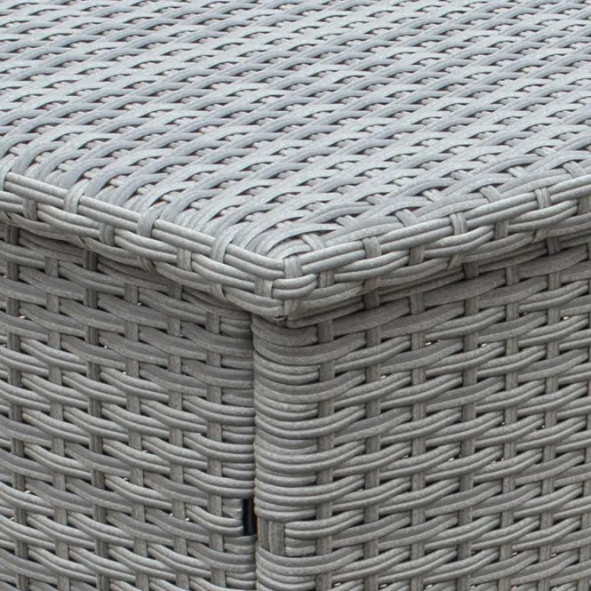 Záhradný box Tejn z technorattanu 80x80x160 sivý