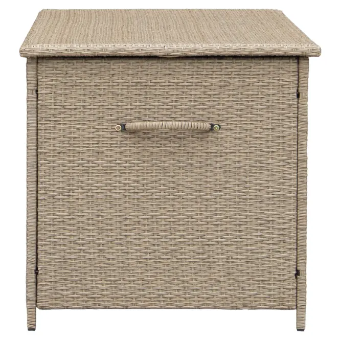 Záhradný box Tejn z technorattanu 80x80x160, prírodný