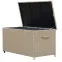 Záhradný box Tejn z technorattanu 80x80x160, prírodný,3