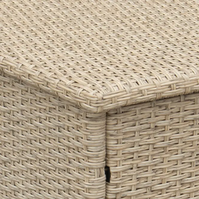 Záhradný box Tejn z technorattanu 80x80x160, prírodný
