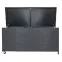 Záhradný box Tejn z technorattanu 55x64x136 čierny,4
