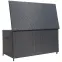 Záhradný box Tejn z technorattanu 55x64x136 čierny,5