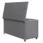 Záhradný box Tejn z technorattanu 55x64x136 sivý,6
