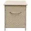 Záhradný box Tejn z technorattanu 55x64x136 prírodná farba,2