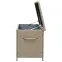 Záhradný box Tejn z technorattanu 55x64x136 prírodná farba,5