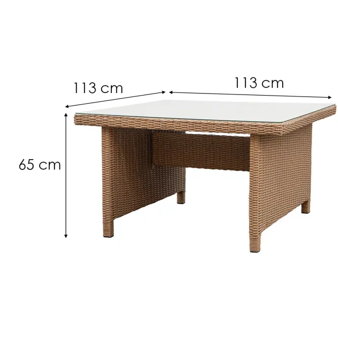 Technorattan set Bolzano 13276 natural,4