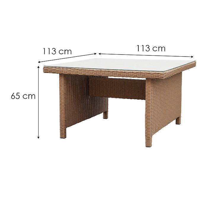 Technorattan set Bolzano 13276 natural,4