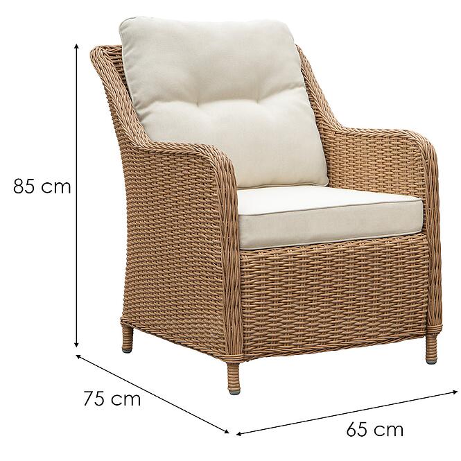 Technorattan set Bolzano 13276 natural,14