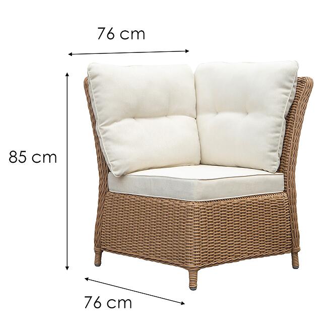Technorattan set Bolzano 13276 natural,20