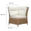 Technorattan set Bolzano 13276 natural,20