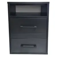 Skrinka na kolieskach 2S čierna