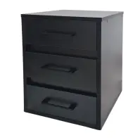 Skrinka na kolieskach 3S čierna