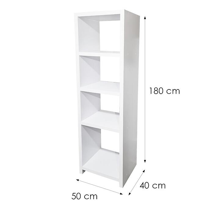 Regál biela 18M