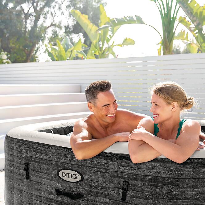 Bazén s hydromasážou SPA 1,96x0,71m Greystone štvorcový 28452NP