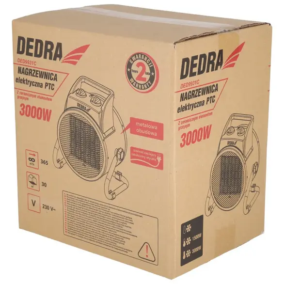 Elektrický ohrievač Dedra DED9931C 3000 W