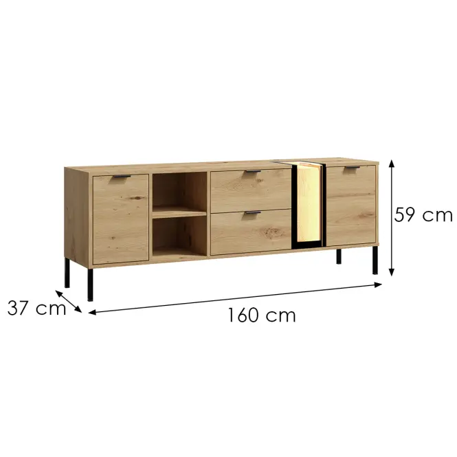 Tv Stolík Evolution  Ev/4 Artisan /WOOD