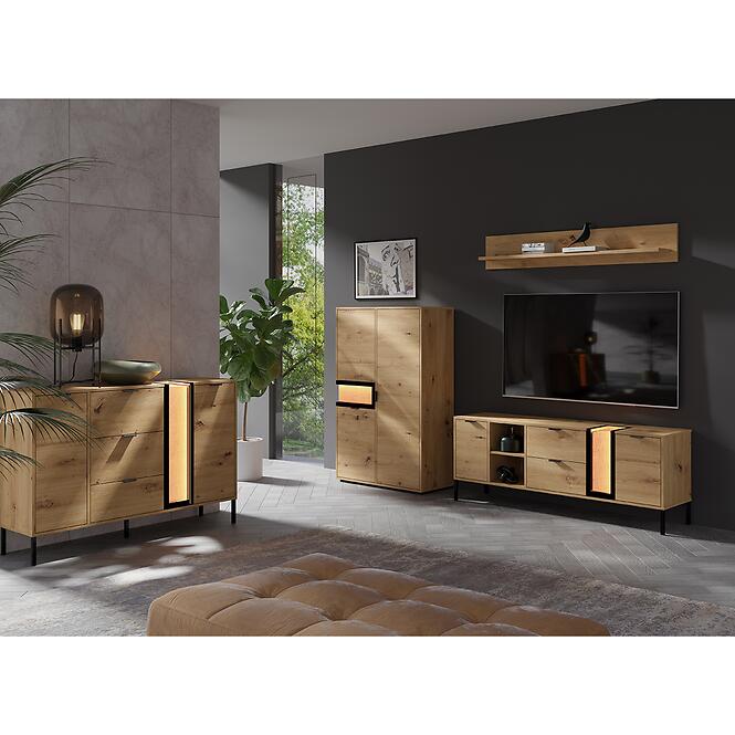 Tv Stolík Evolution Dlhá Ev/4a Artisan /WOOD,3