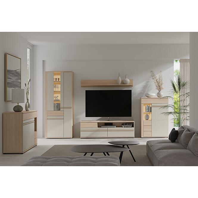 Vitrína Oslo Os/2 Riva/Caschmere,6