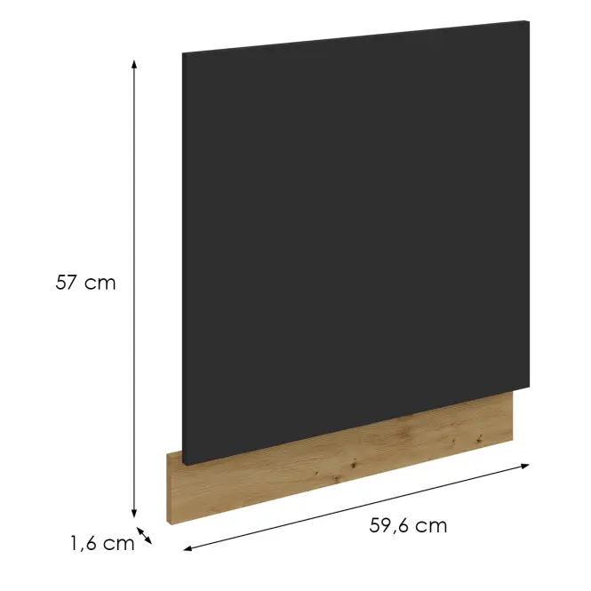 Dvierka na umývačku Zm Aria-Bl/Ar Anti Fingerprint 570x596