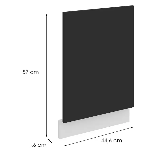 Dvierka na umývačku Zm Aria-Bl/Wh Anti Fingerprint 570x446