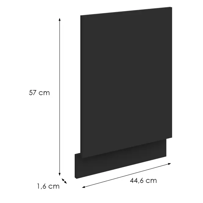 Dvierka na umývačku Zm Aria-Bl/Bl Anti Fingerprint 570x446