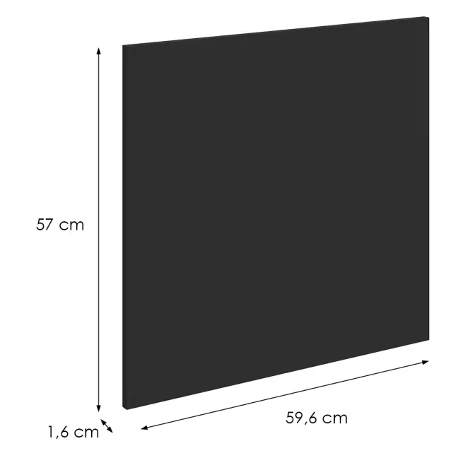 Dvierka na umývačku Zm Aria-Bl/Ant Anti Fingerprint 570x596
