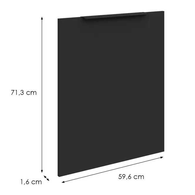 Dvierka na umývačku Zm Aria-Bl/Ant Anti Fingerprint 713x596
